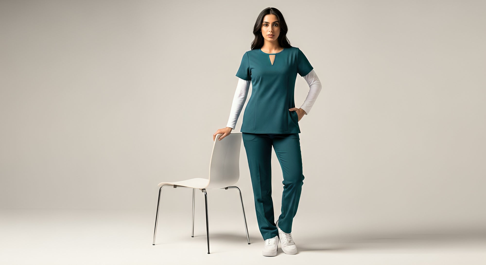 V-Neck Medical Set